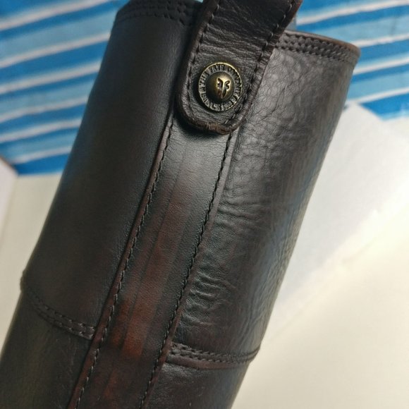 Frye GENUINE LEATHER COUNTRY ENGLISHWOMAN TALL FULL ZIP RIDING BOOT 8.5US/6.5UK - Picture 5 of 13